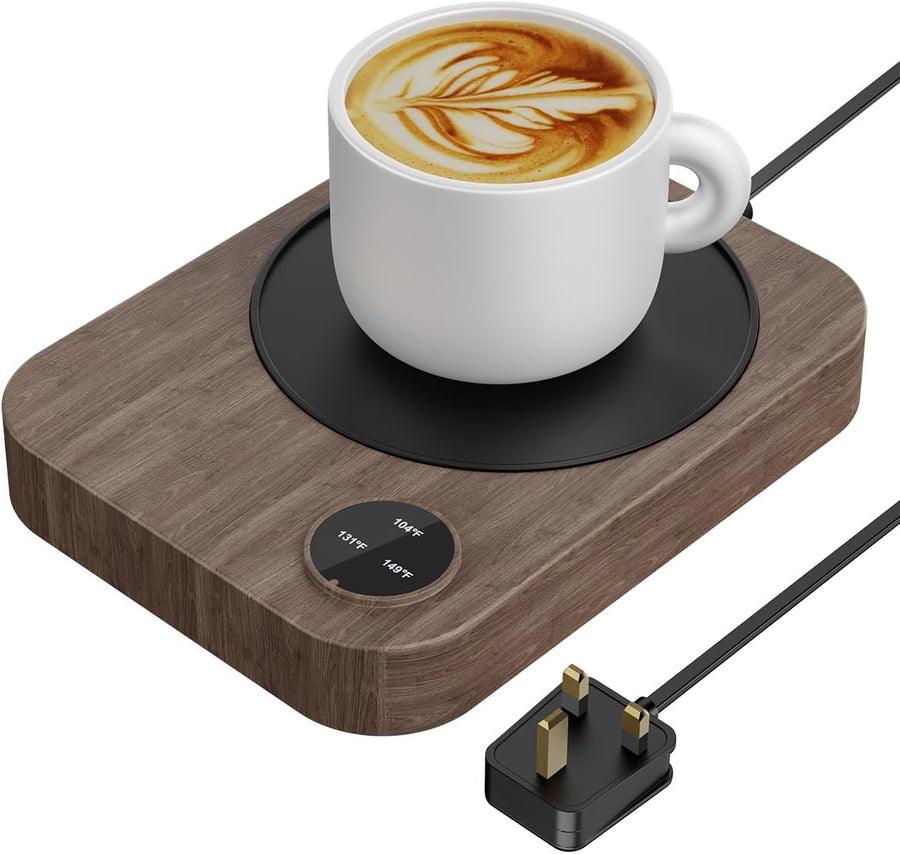 Coffee Mug Warmer 3 Temp Auto Shut Off Desk Heater UK Plug