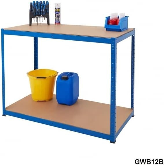 Heavy Duty Garage Shelving & Workbench Set Storage Kit 265kg/300kg Loads