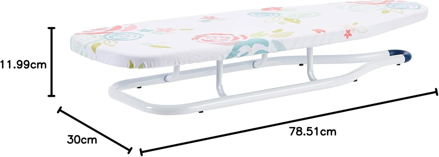Tabletop Ironing Board Compact Folding Steel Frame Small Space Saver