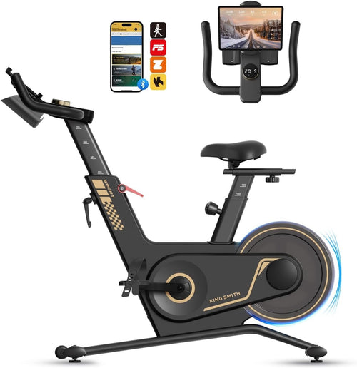 Folding Exercise Bike 40-Level Magnetic Resistance Quiet Home Fitness LED App
