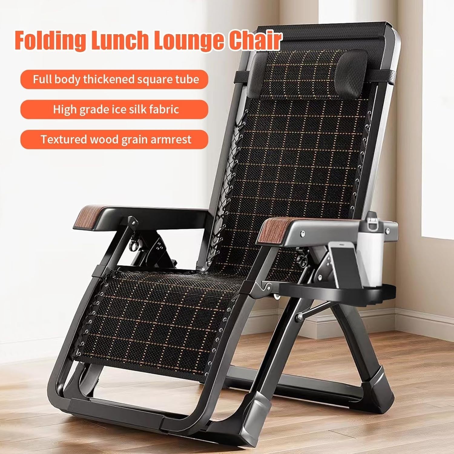 Zero Gravity Outdoor Recliner Chair - Adjustable Headrest, Heavy Duty Patio
