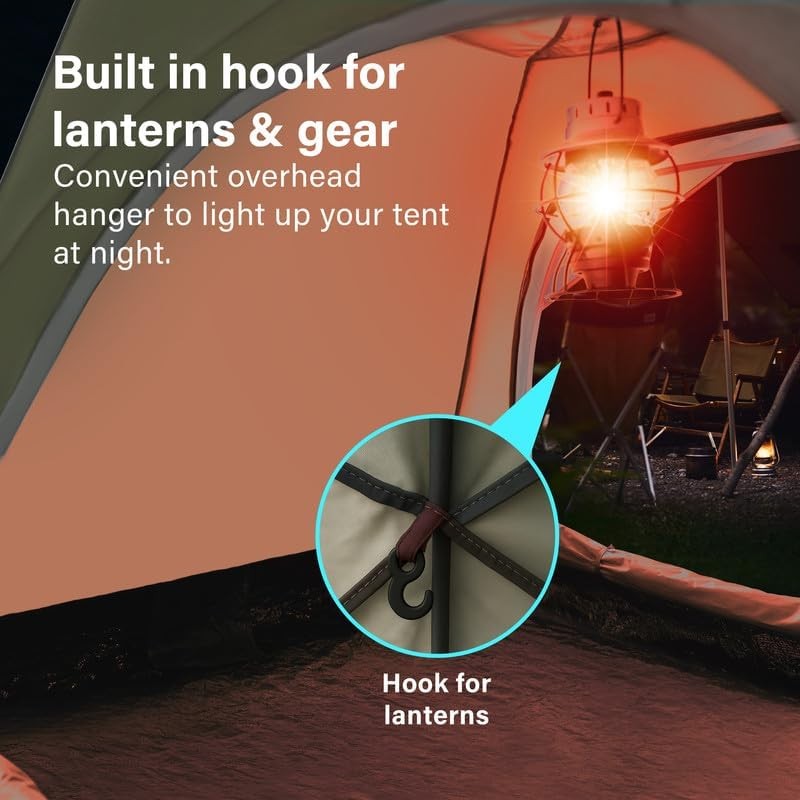 Instant Pop Up Camping Tent 4 Season Waterproof Dome