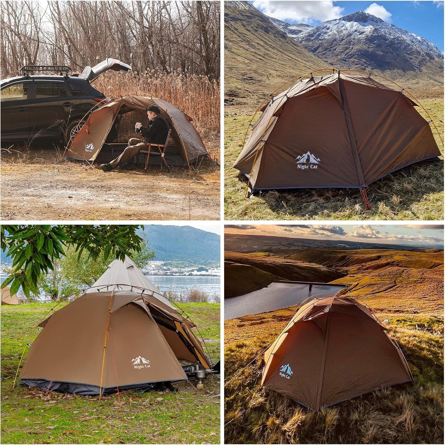 2 Person Camping Tent Waterproof 2 Man Lightweight Backpacking
