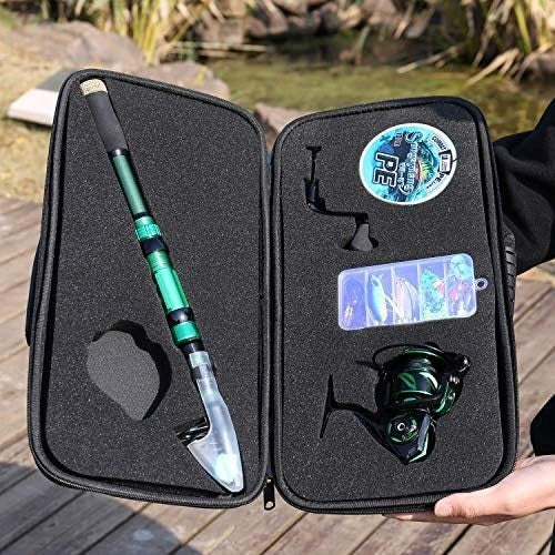 2.1m Telescopic Carbon Fiber Fishing Rod & 12+1BB Reel Full Kit