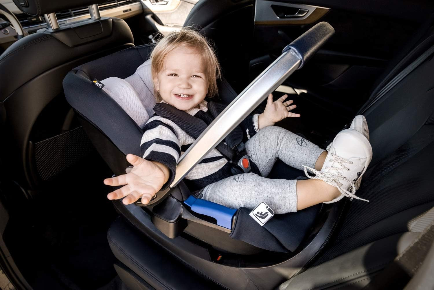 ISOFIX i-Size R129 Car Seat Base with Support Leg Safety Indicators