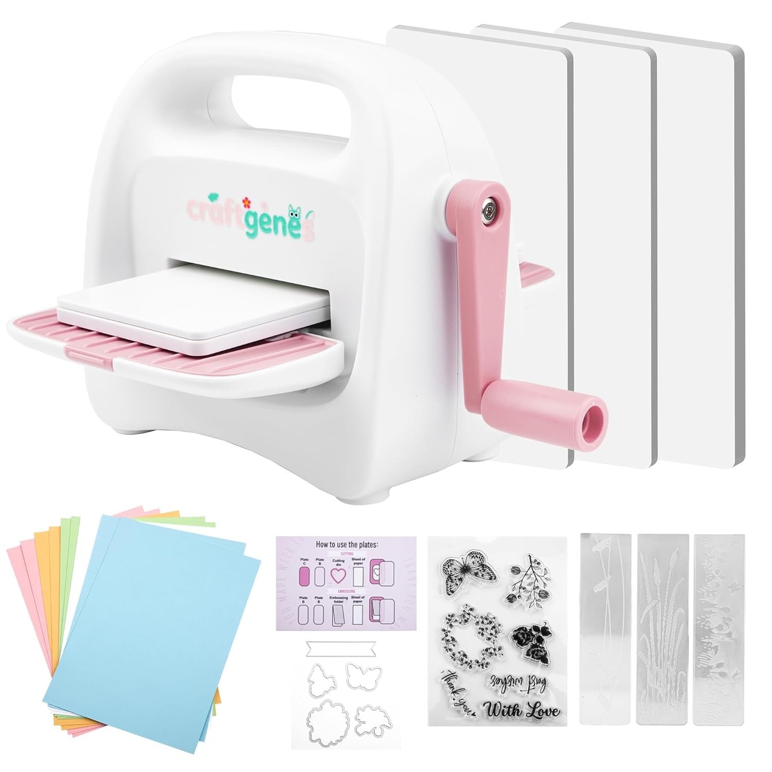 Mini Die Cutting Embossing Machine 8.5cm Starter Kit Card Craft DIY