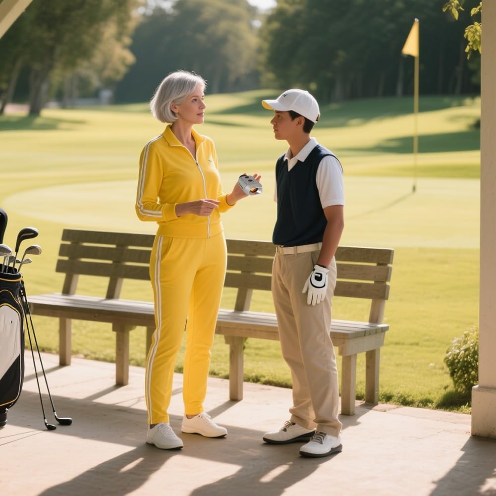Golf Rangefinder Laser Distance Meter Compact Electronic Range Finder