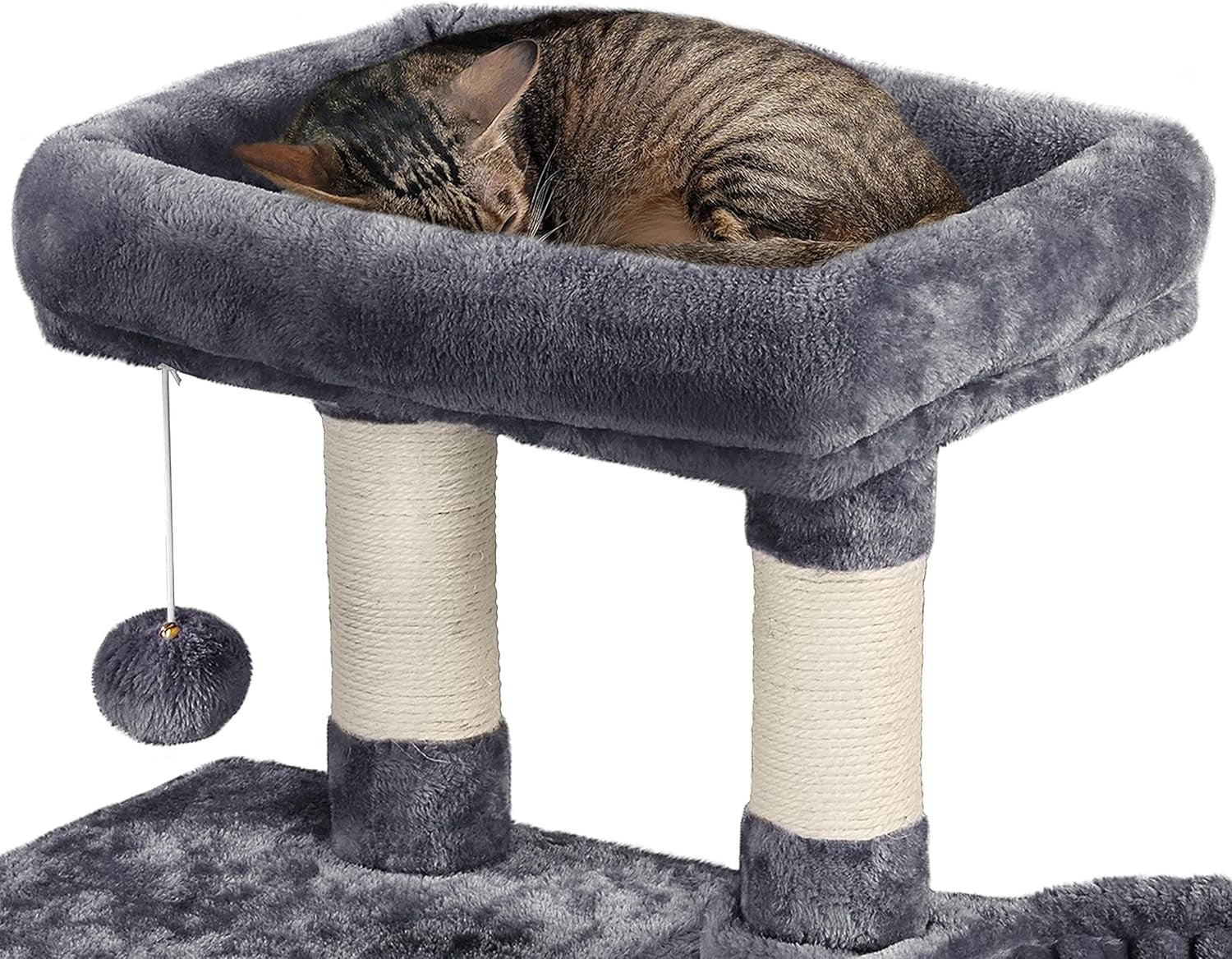 Cat Tree Tower 96cm With Large Perch Condo Scratching Posts Indoor Cats