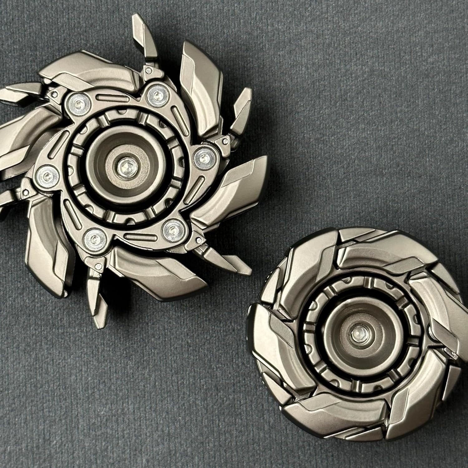Metal Fidget Spinning Top Open Armor Magnetic EDC Stress Toy