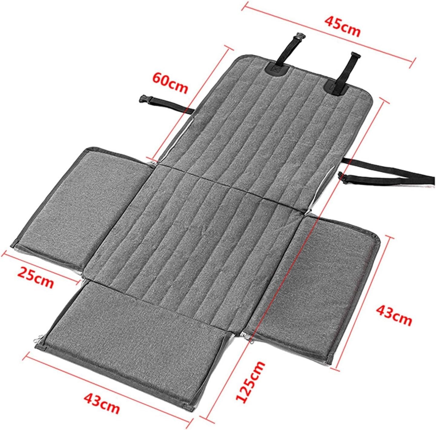 Waterproof Dog Car Seat Cover Back Seat Protector Anti Slip Grey