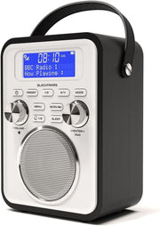 Portable DAB+/FM Digital Radio Bluetooth Remote Rechargeable Alarm