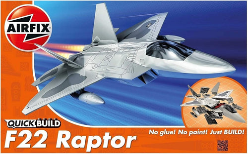 F22 Raptor Jet Model Kit Kids 6+ Snap Build Toy Plane Gift No Glue Needed