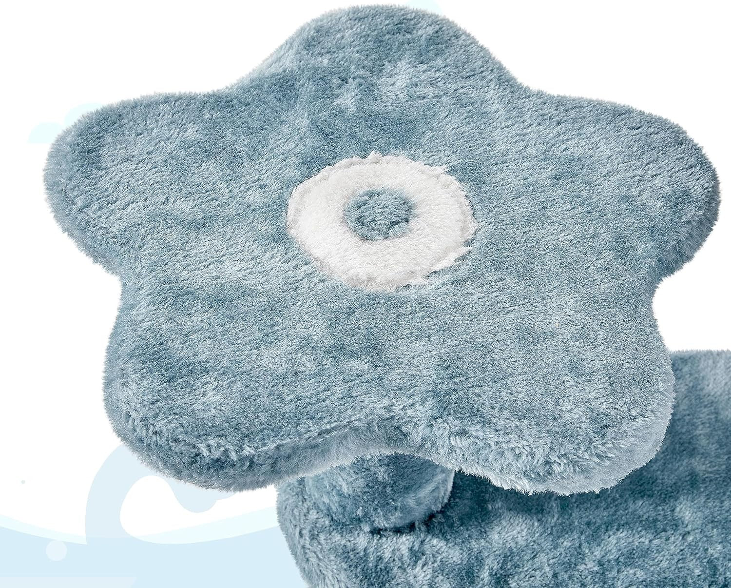 Ocean Blue Cat Tree Tower 115cm Multi Level Scratching Post Shark Nest Hammock