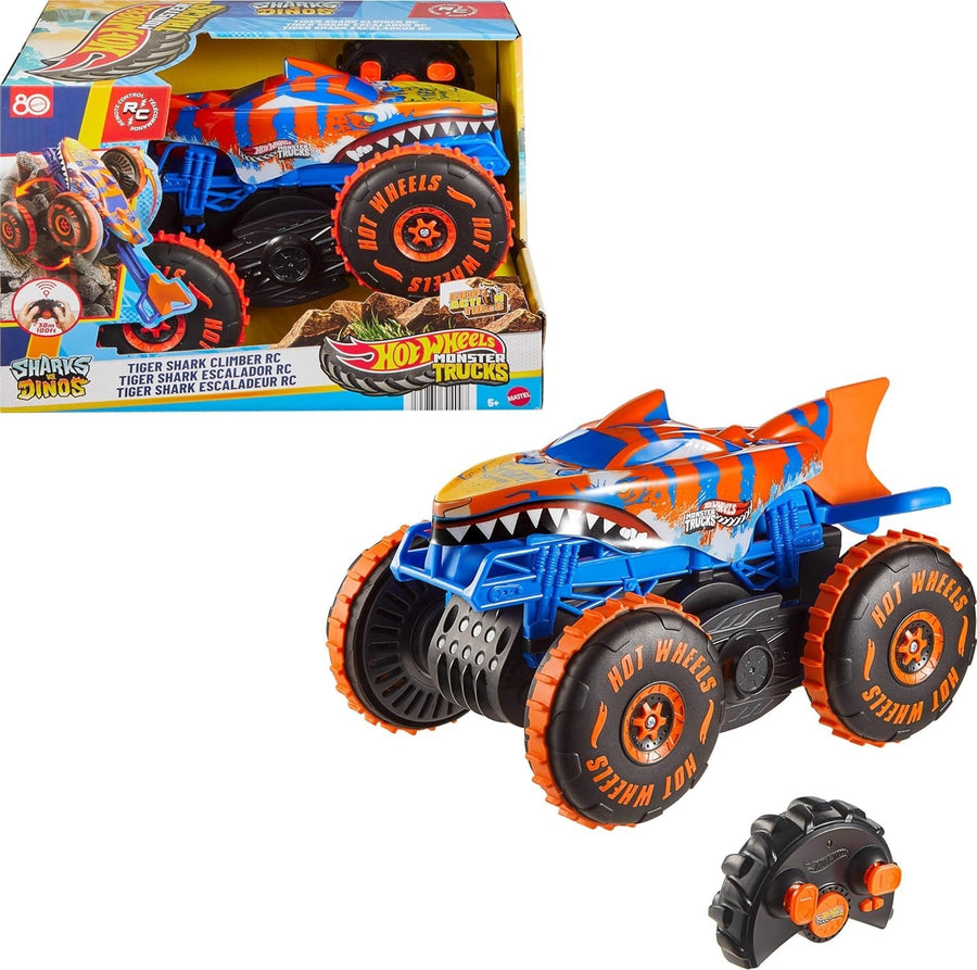 Tiger Shark RC Monster Truck – Remote Control Car w/ Climb, Spin & Stunt Modes