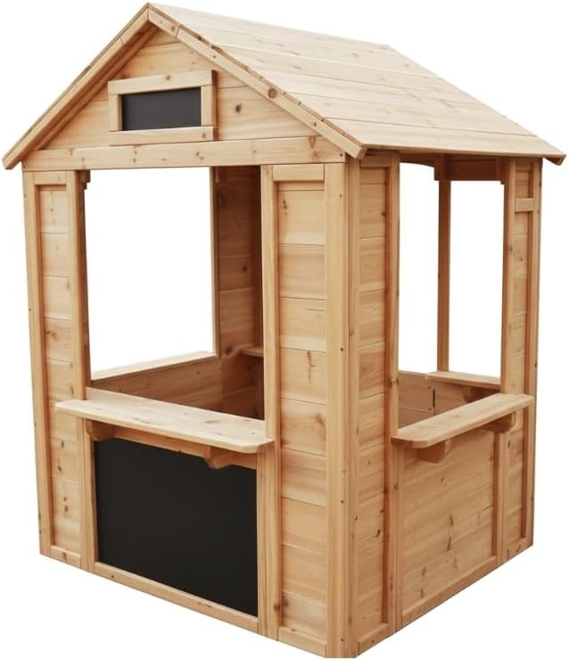 Wooden Kids Playhouse Café Shop Market Stall Indoor Outdoor