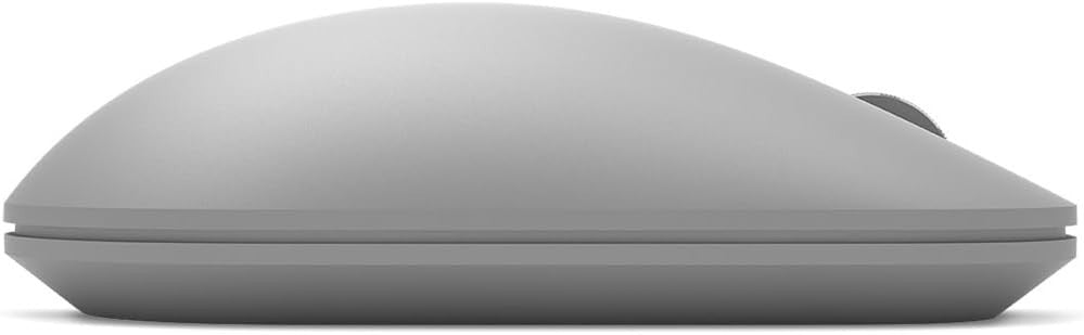 Slim Bluetooth Mouse Silver Low Profile 12 Month Battery