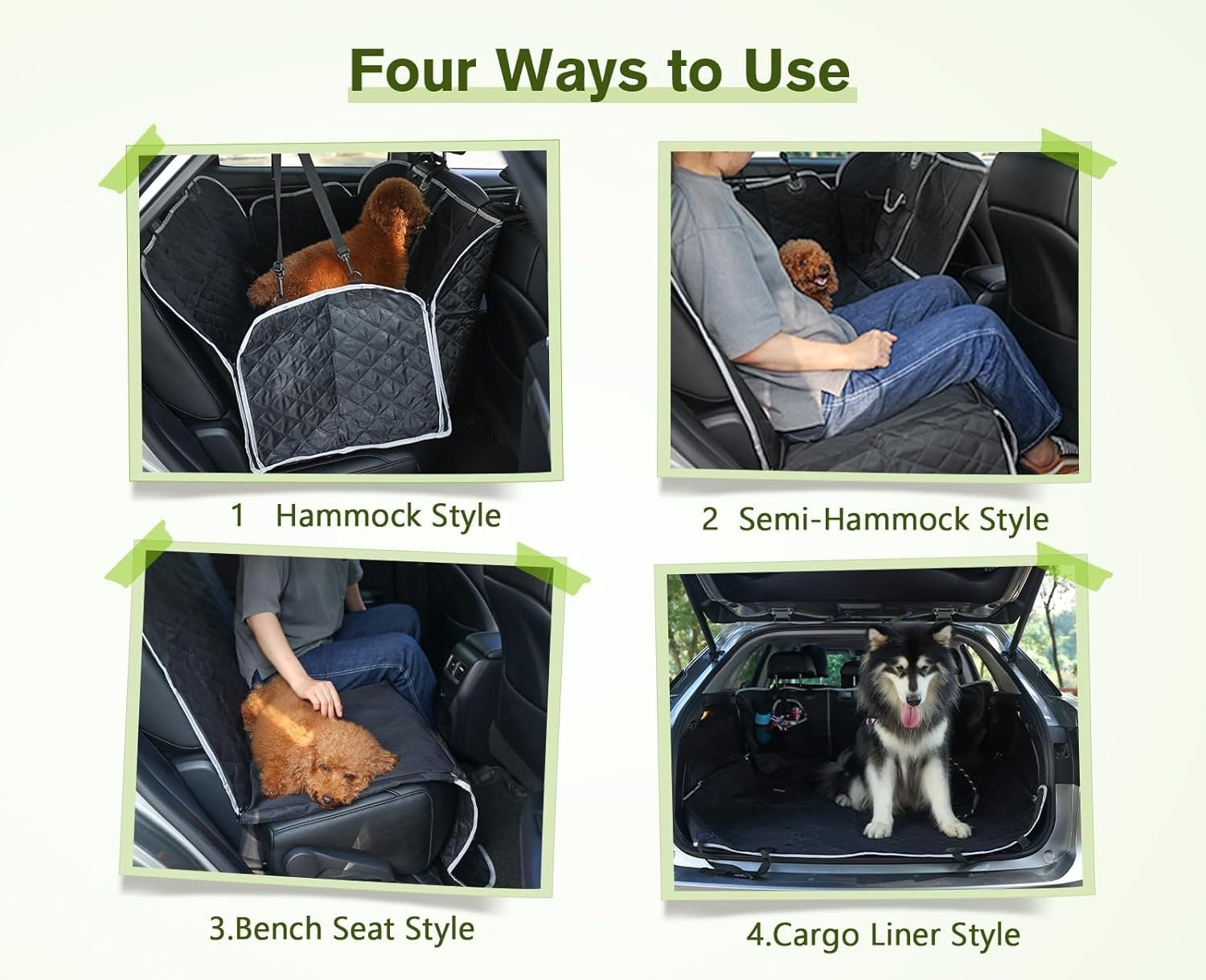 Waterproof Dog Car Seat Cover Hammock Non Slip SUV Truck Protector