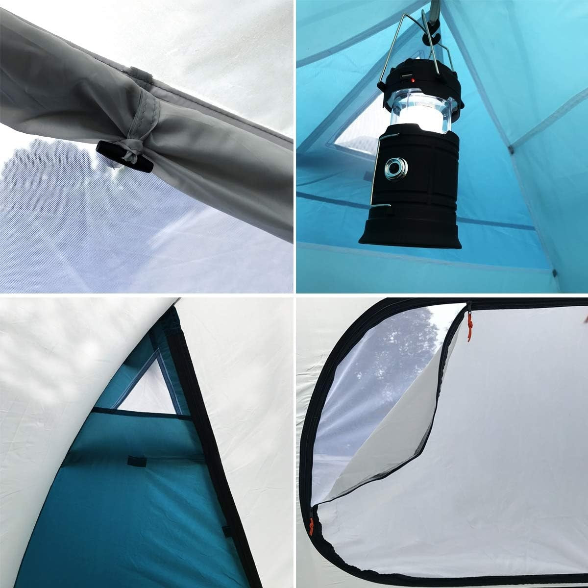4 Man Family Dome Camping Tent Double Layer Waterproof