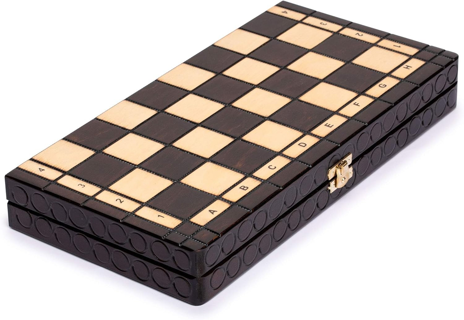 Luxury Wooden Chess Set Medium Size • Handcrafted Pieces • Folding Board