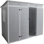 Large 8x4ft Plastic Garden Storage Shed with Floor & Ventilation