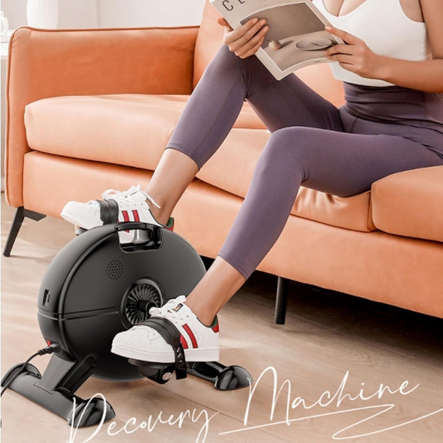 Quiet Electric Pedal Trainer LCD Adjustable Seated Arm Leg Bike