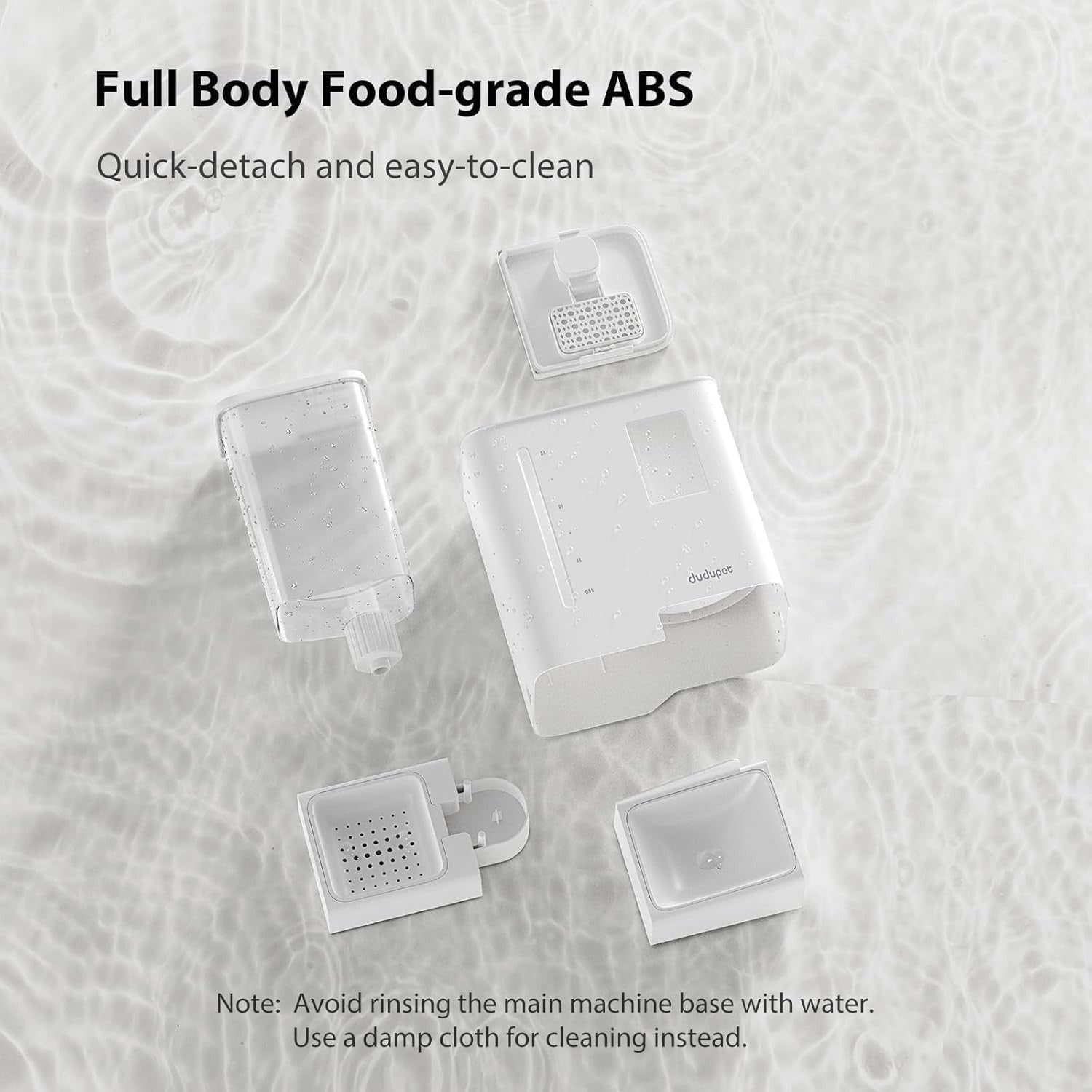 Smart Pet Feeder Water Fountain WiFi App Control 5L Food 4L Water
