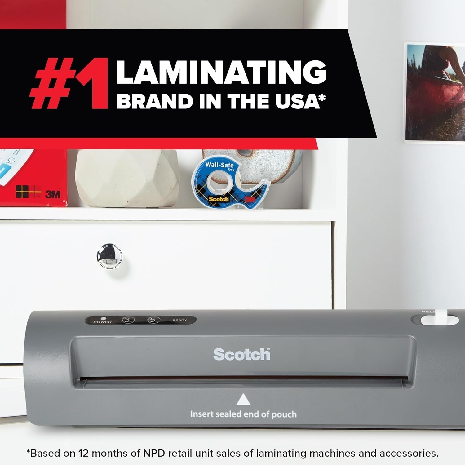 A4 Laminator Machine 9 Inch Thermal 2 Roller Photo Safe 5 Mil Pouches
