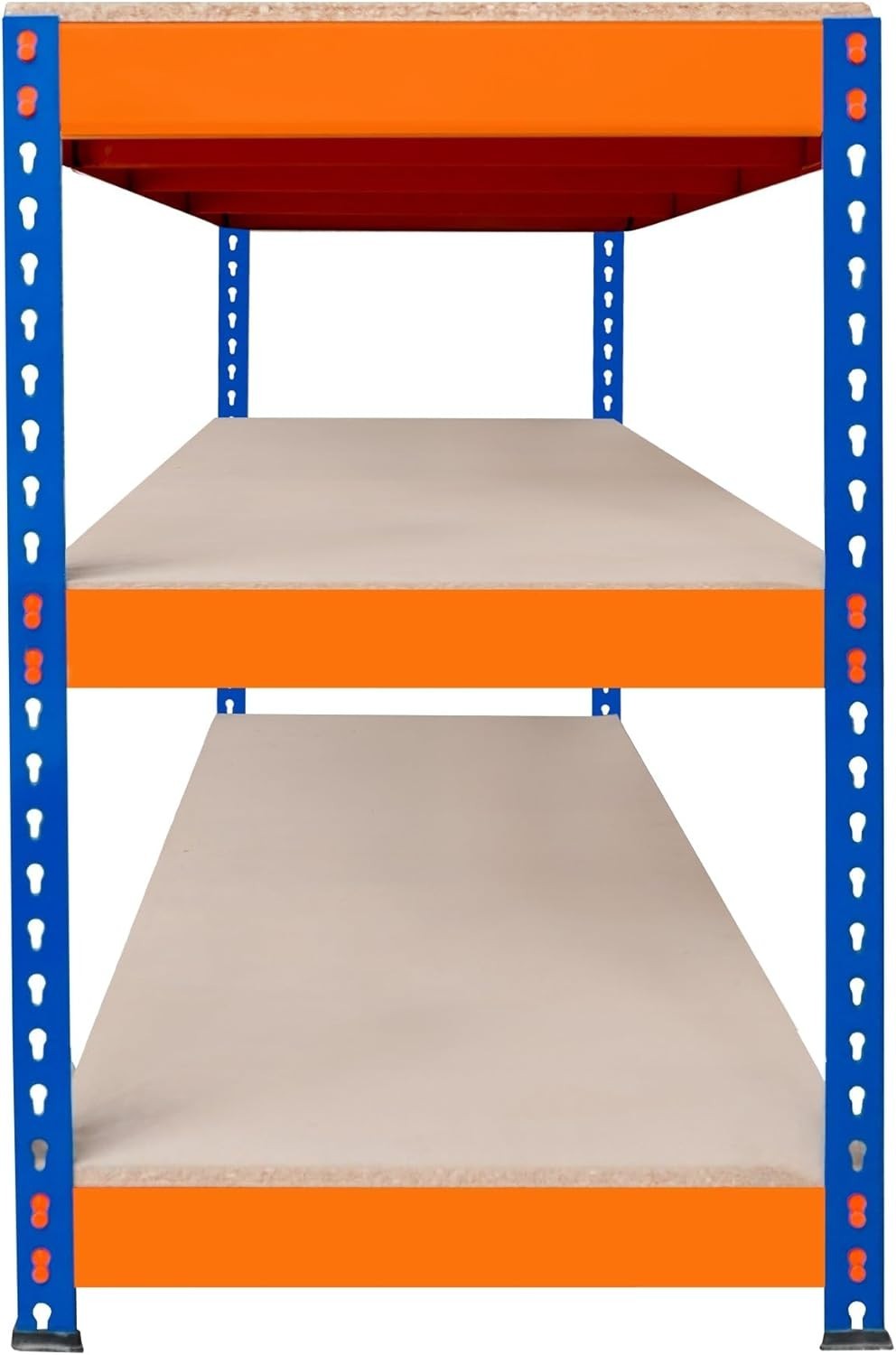 Heavy Duty 180cm Garage Workbench 3 Shelves Boltless Steel 300kg Capacity