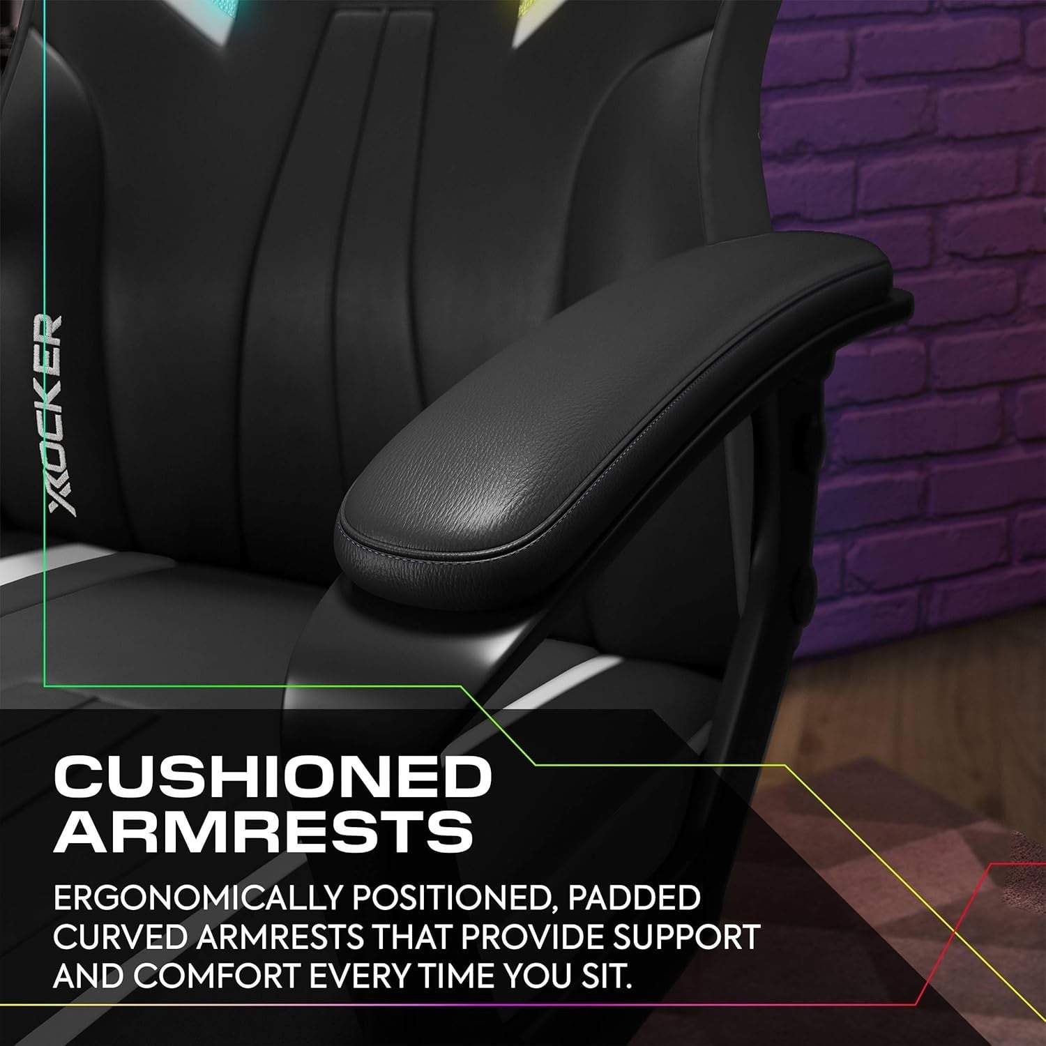RGB Gaming Chair High Back Ergonomic LED App Control