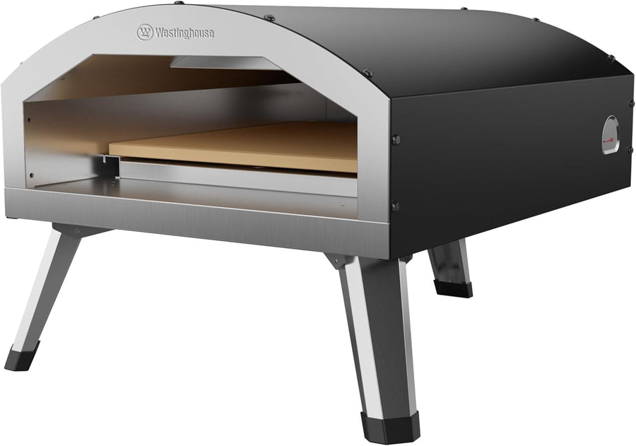 Electric Pizza Oven 12" | Indoor Outdoor BBQ Pizza Maker w/ Stone Plate 2200W