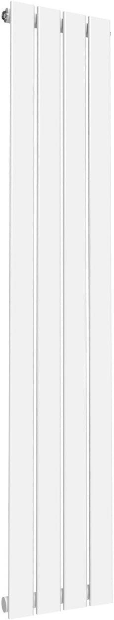Vertical Designer Radiator 1600x300mm Single Flat Panel White Tall Heater