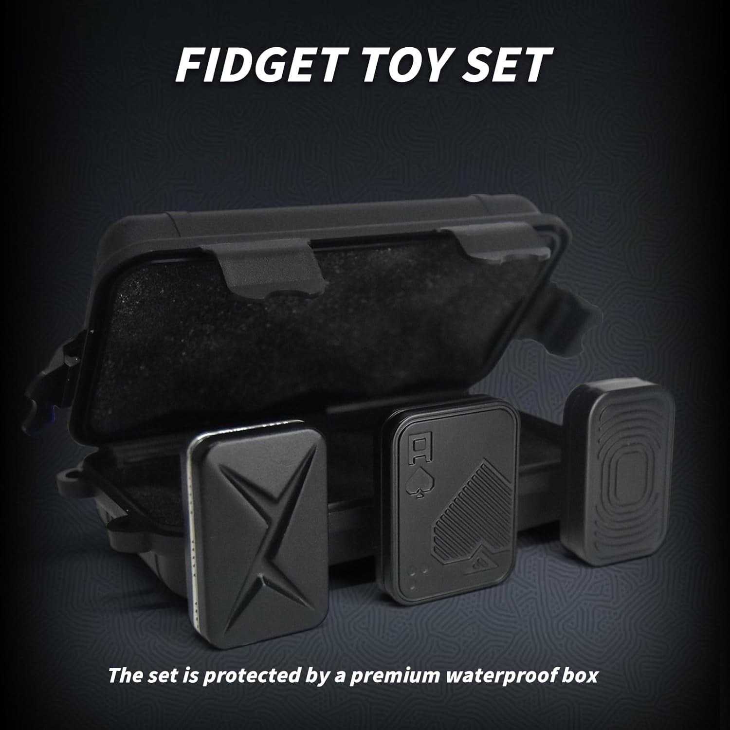 Magnetic Metal Fidget Toy Set 3pcs Clicker Slider Stress Relief