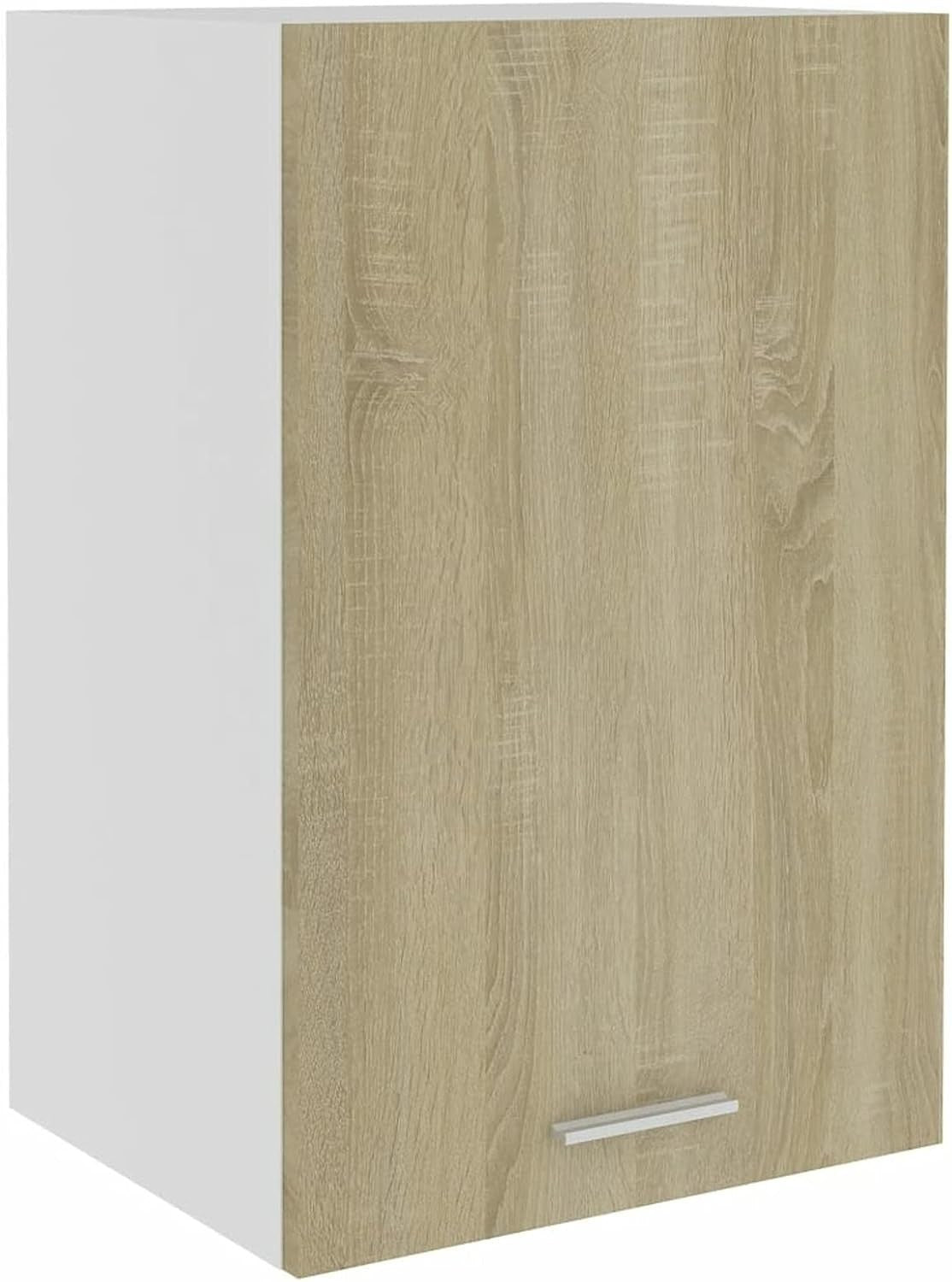 Wall Mounted Kitchen Cabinet with Lockable Doors & Spacious Shelves 39.5x31x60cm