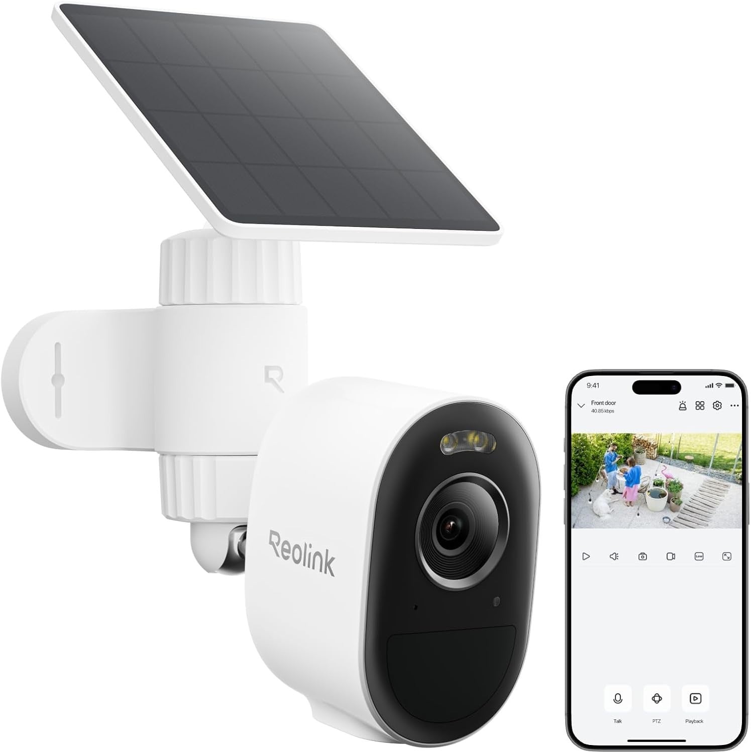 5MP Solar Security Camera Wireless AI Detection WiFi6 IP67 CCTV