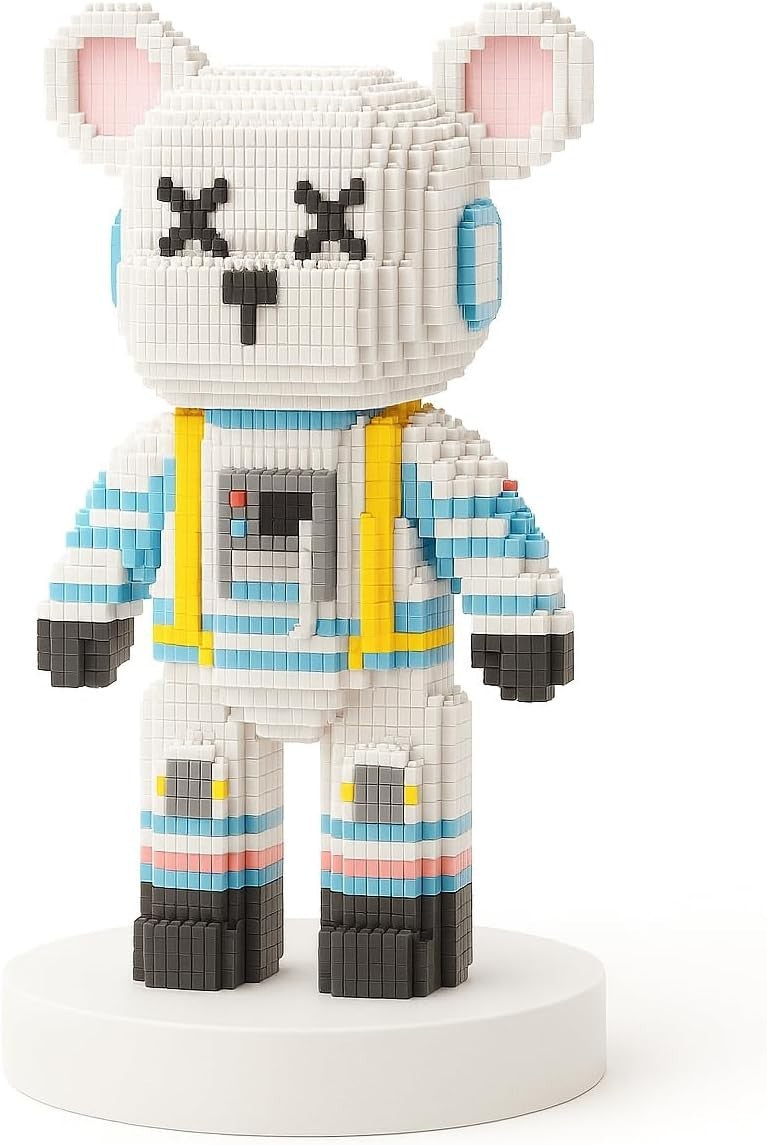 Astronaut Bear Building Blocks Toy 3688pcs 47cm Display Gift Set Kids