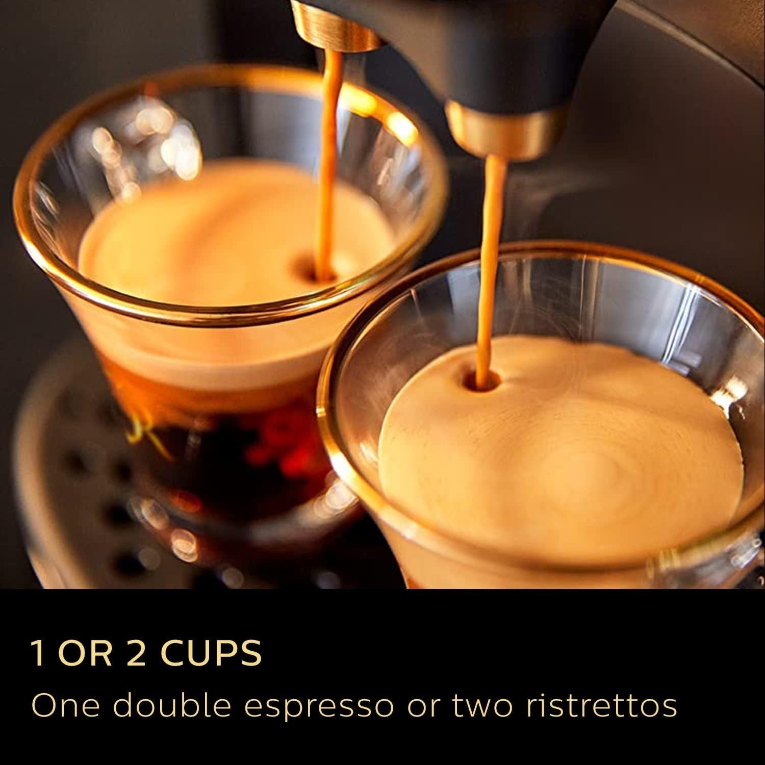 Espresso Capsule Coffee Machine & Milk Frother | 19 Bar Pressure | Dual Shot