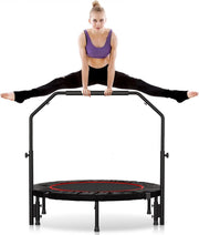 40in Heavy Duty Fitness Rebounder Adjustable Handle Quiet Indoor