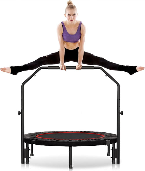 40in Heavy Duty Fitness Rebounder Adjustable Handle Quiet Indoor
