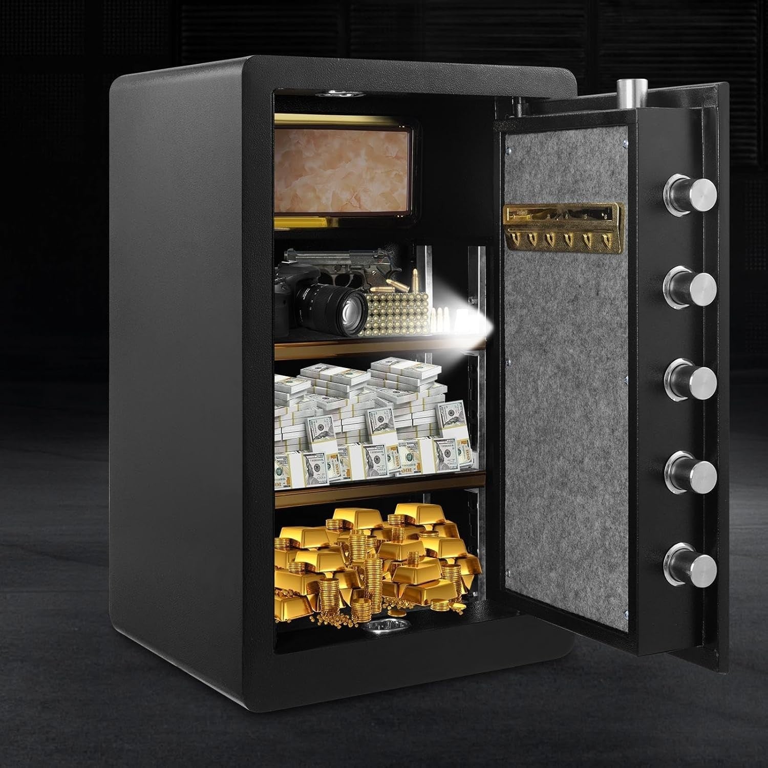 4.2 Cu Ft Fireproof Safe Box Digital Keypad Anti Theft Security Safe