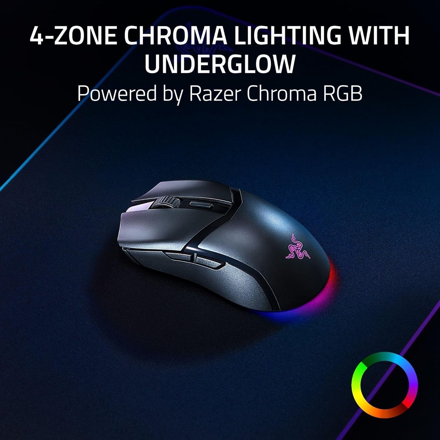 Wireless Gaming Mouse 26K DPI Ultra-Light 62g RGB Bluetooth 2.4G