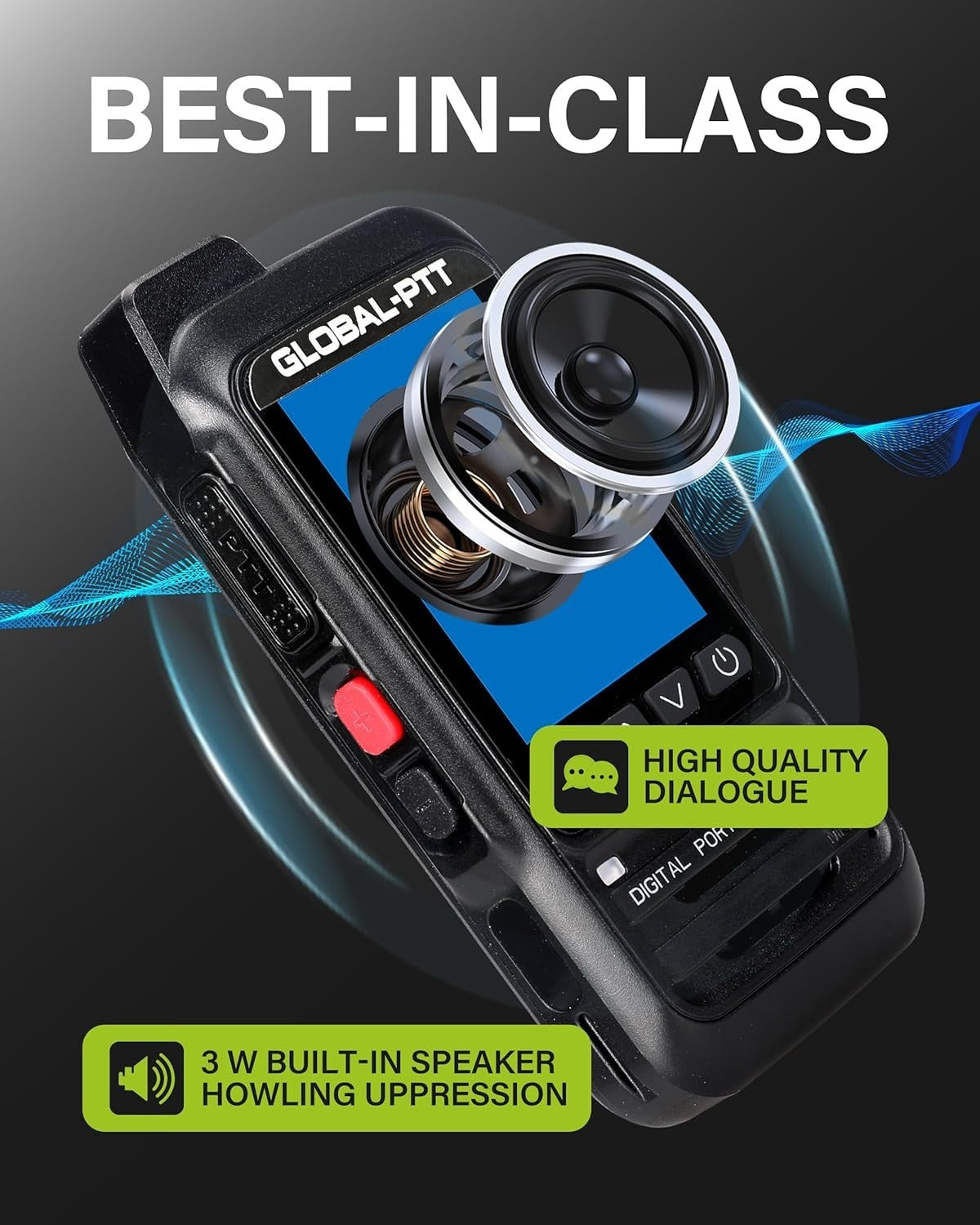 4G PTT Walkie Talkies IP67 Waterproof Unlimited Range 2 Pack
