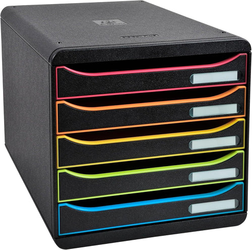 5-Drawer Desktop File Organiser A4+ Documents Recycled Plastic