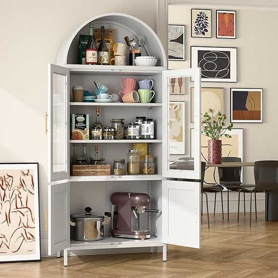 Narrow Oak CD DVD Storage Tower – 7-Tier Solid Wood Media Shelf Unit