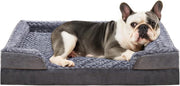 Medium Orthopedic Memory Foam Dog Sofa Bed 75x47cm Grey