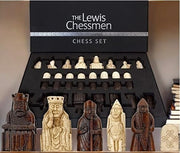 Luxury Isle of Lewis Chess Set 83mm King | Medieval Replica Pieces & Case