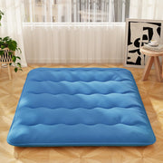 10cm Thick Japanese Floor Mattress Tatami Mat Sleeping Pad King Navy Blue