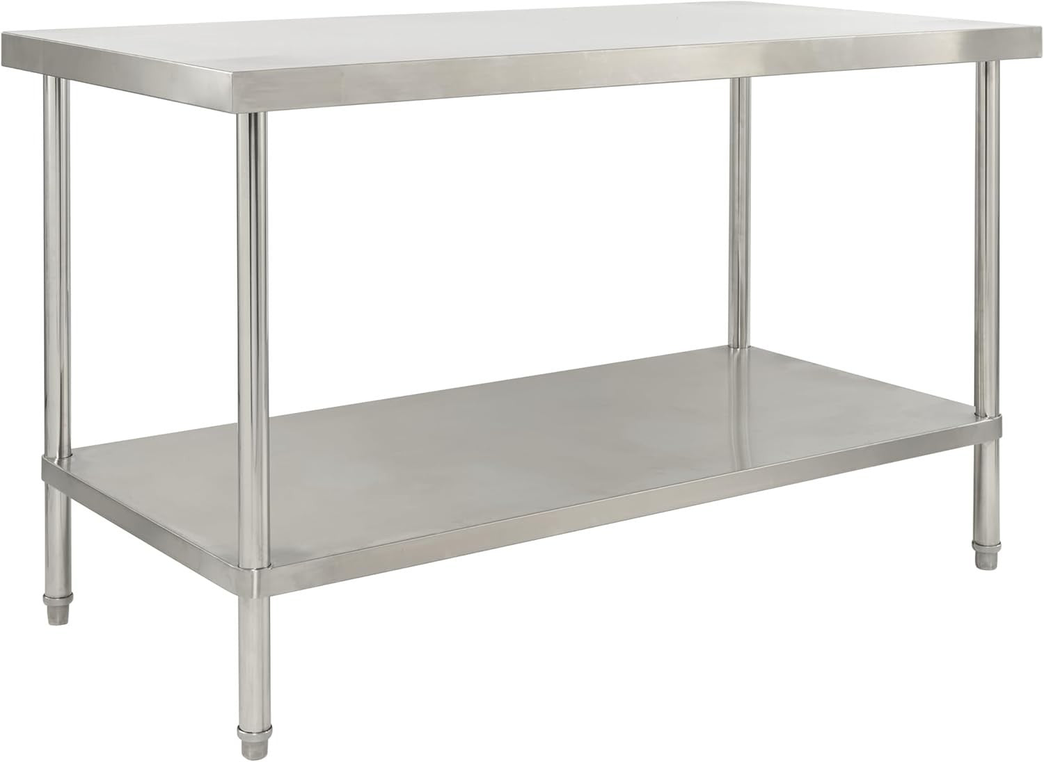 Stainless Steel Workbench 200kg with Adjustable Shelf Commercial 1400mm