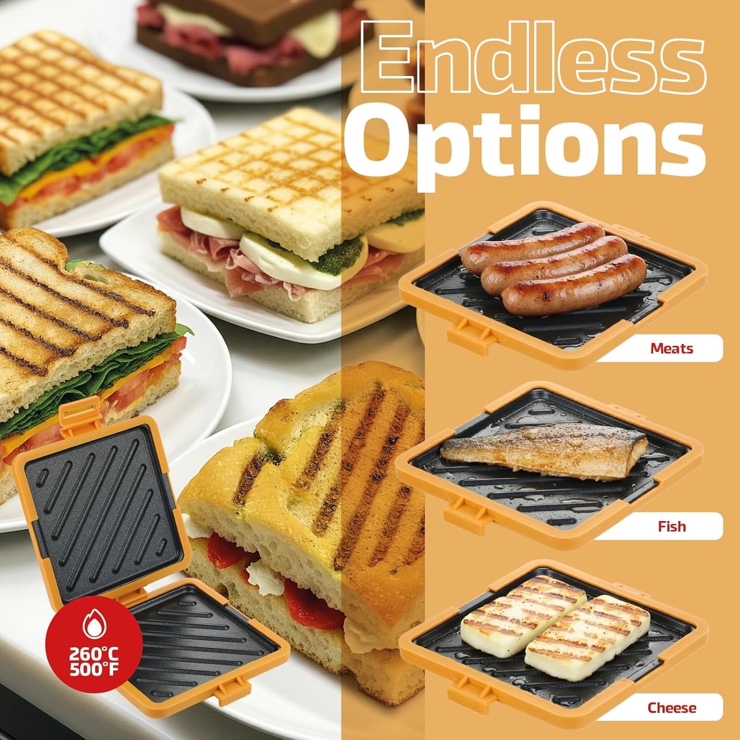 Microwave Toastie Maker Non Stick Sandwich Grill