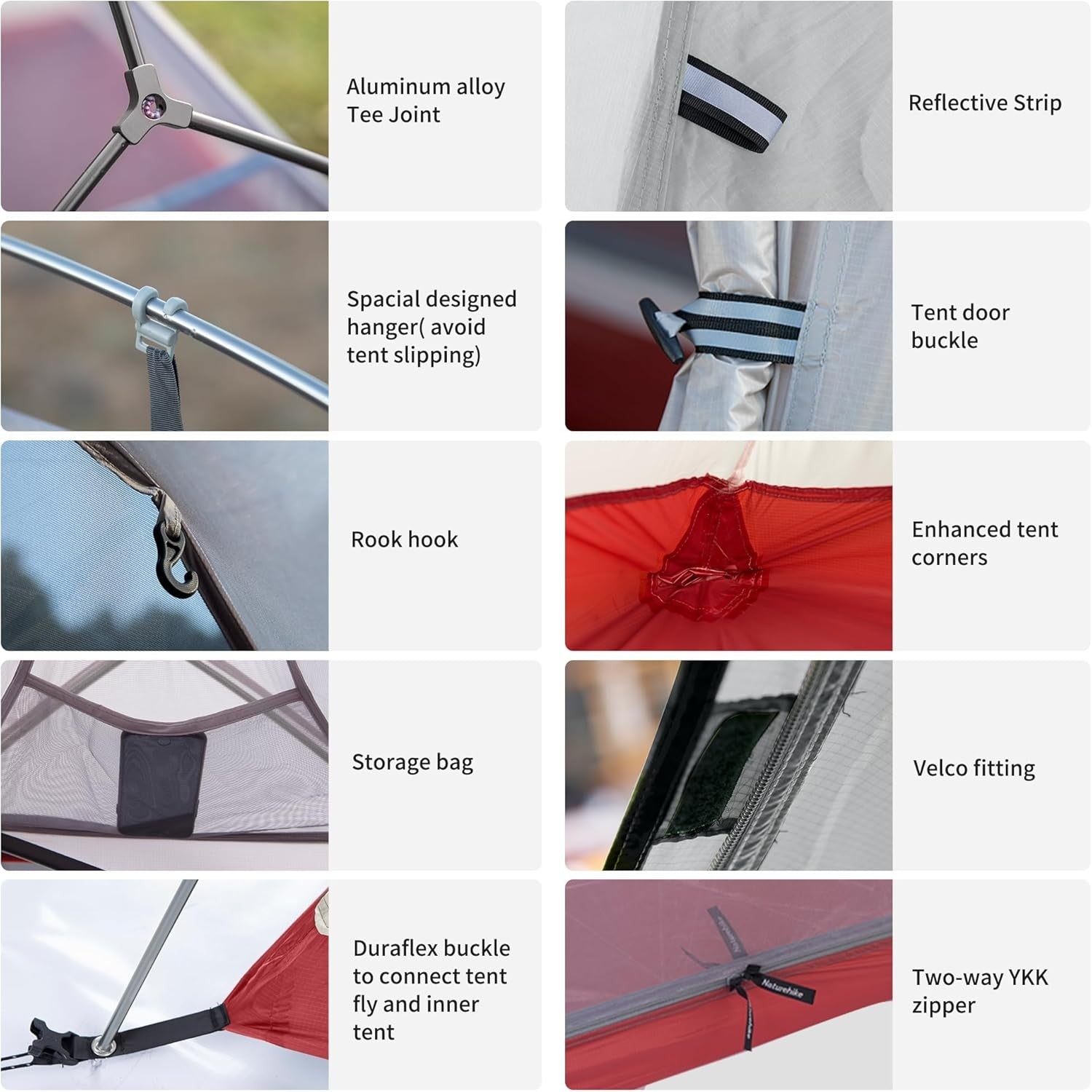 Ultralight 1 Person Backpacking Tent Waterproof Hiking