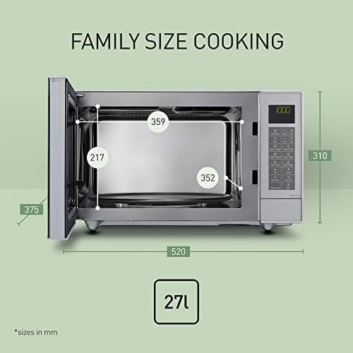 27L Slimline 1000W Combination Microwave with Inverter & Quartz Grill